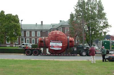 Lukens Executive Office Building behind sonarsphere.