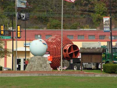 Sonarsphere turns the corner of Bus. Rt. 30 and South 1st Avenue.