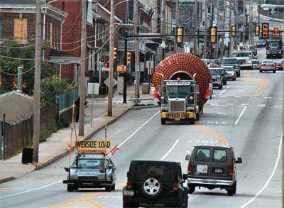 Sonarsphere heading east on Business Route 30 through Coatesville.