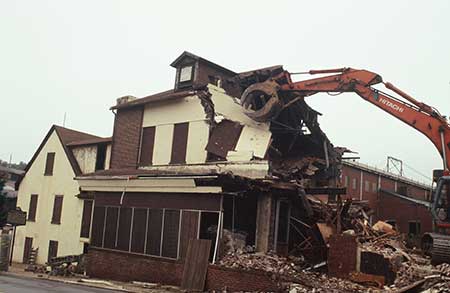 Demolition of Lukens Store, 2009