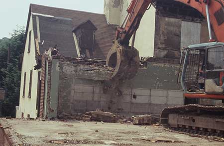 Demolition of Lukens Store, 2009