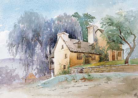 Brandywine Mansion, home of Charles and Rebecca Lukens. Rebecca lived here from 1816 until 1854. 