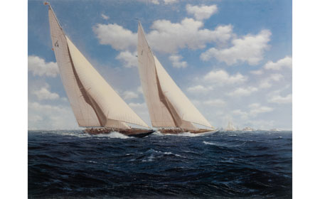 NISHM Collection, Endeavour(L) vs. Rainbow(R)