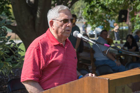Gene DiOrio explains the history of the service pins.