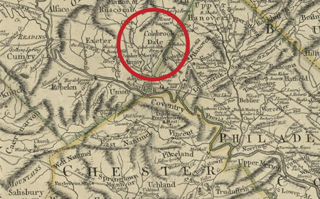 Pennsylvania Map Published 1775, Library of Congress
