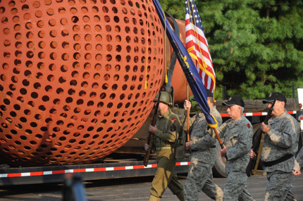 VFW Post 4480, Parkesburg color guard presents the colors