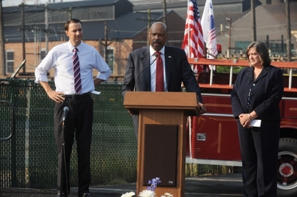 Chester County Commissioners Ryan Costello, Terence Farrell and Kathy Cozzone