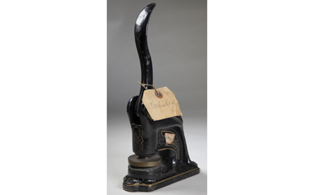 Corporate Seal Embosser, Cup, From the collection of NISHM
