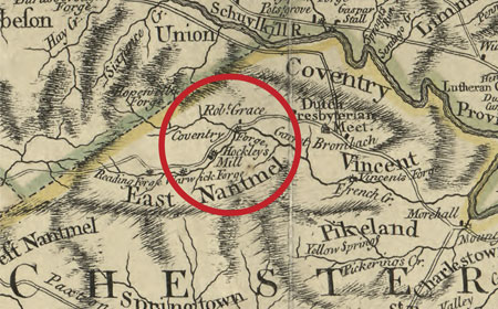Pennsylvania Map Published 1775, Library of Congress