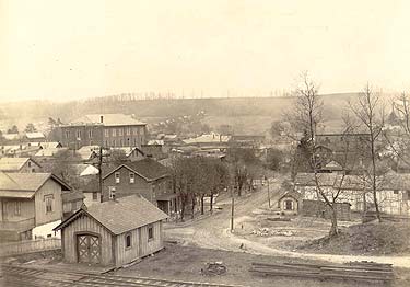 Another view of the city, looking south from North Second Avenue. The Opera House stands out very prominently over lower structures.