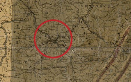 1857 Pennsylvania Map, Library of Congress