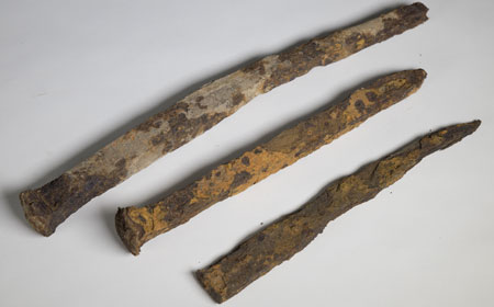 Iron Spikes, From the collection of the Uwchlan Township Historical Commission