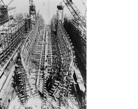 Laying of keel plates