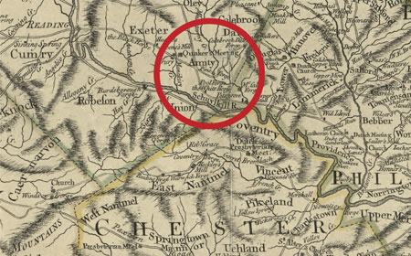 Pennsylvania Map Published 1775, Library of Congress 