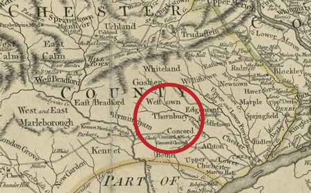 Pennsylvania Map Published 1775, Library of Congress