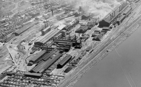 Aerial View of Steelton Site, c1930, Hagley Museum and Library