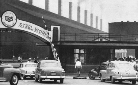 Shift Change, c1950, United States Steel
