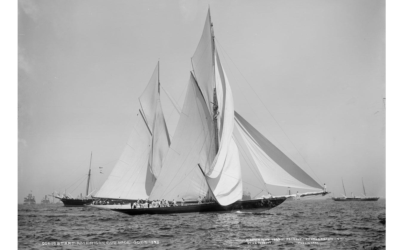 Photograph: Start of the 1893 America’s Cup race—Library of Congress