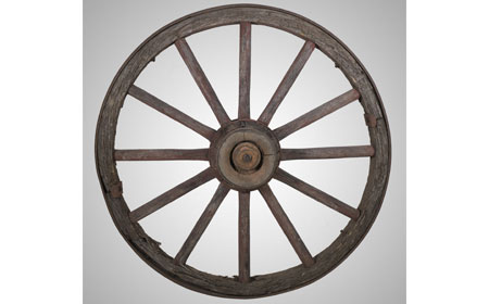 Wagon Wheel Rimmed with Iron, From the collection of NISHM